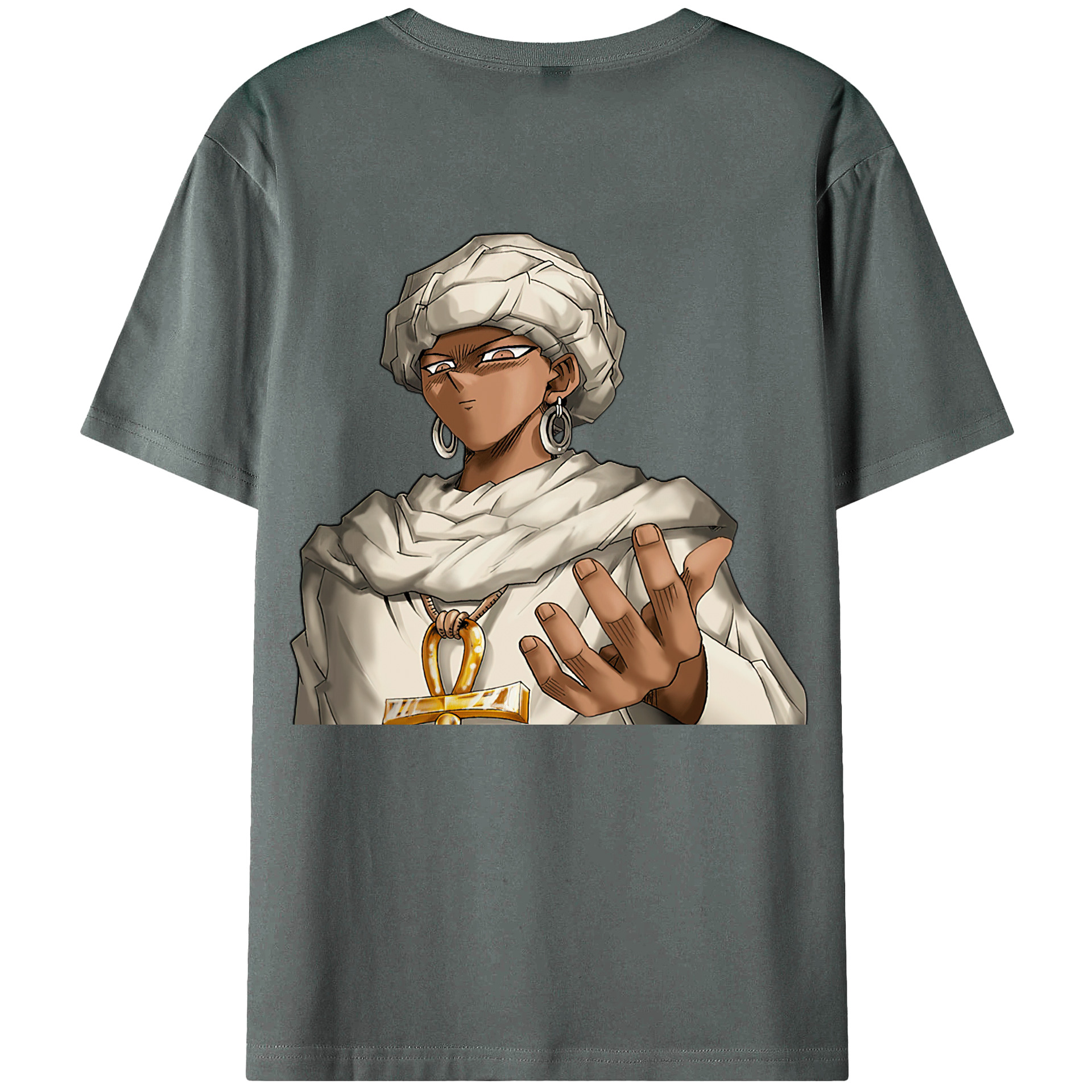 （画像用） 遊☆戯☆王 Yu-Gi-Oh! 綿100％ メンズ半袖Tシャツ（バックプリント） 通気性